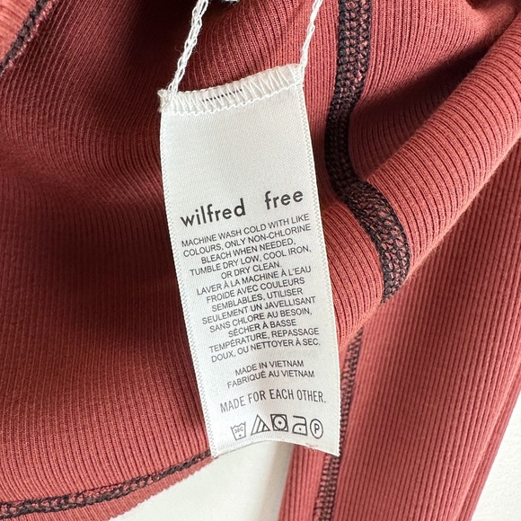 Aritzia Wilfred Free Moon Turtleneck in Rust Orange S - Picture 8 of 9